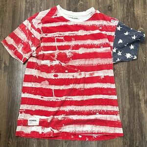 RocaWear American Flag Art T-shirt Size SMALL